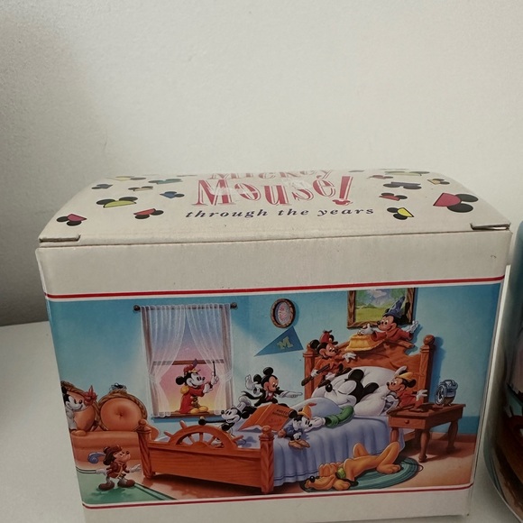 New Vintage Disney Mickey Mouse Through The Years 1996 12oz Coffee Mug - Picture 3 of 3